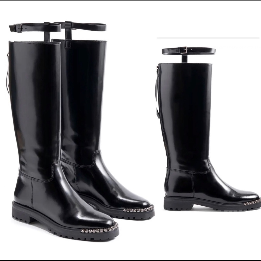 SCHUTZ Black Knee-High Boots
